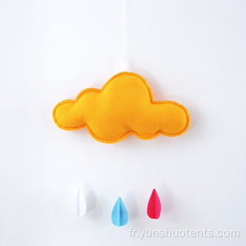 Ornements de jardin d&#39;enfants de chambre de nuages ​​et de gouttes de pluie